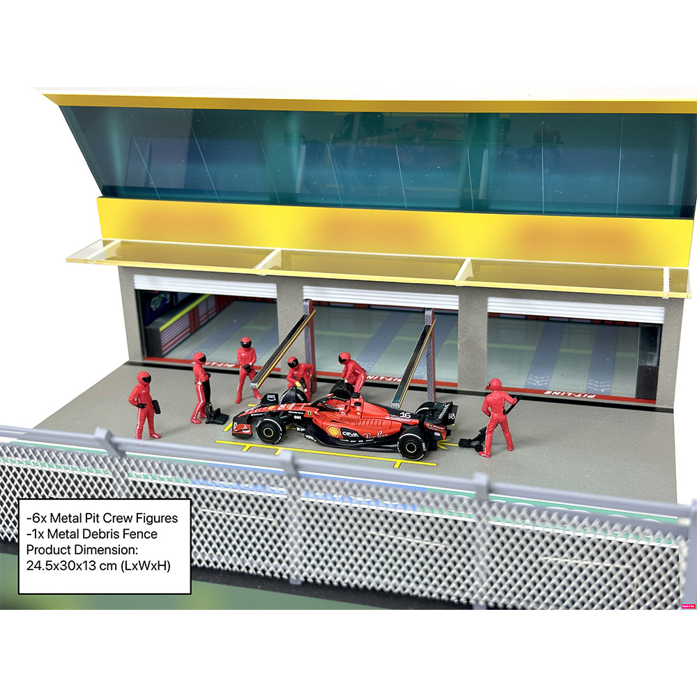 [預訂] American Diorama 1/64 Grand Prix Paddock Diorama – Team Red