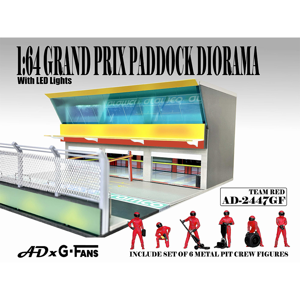 [預訂] American Diorama 1/64 Grand Prix Paddock Diorama – Team Red