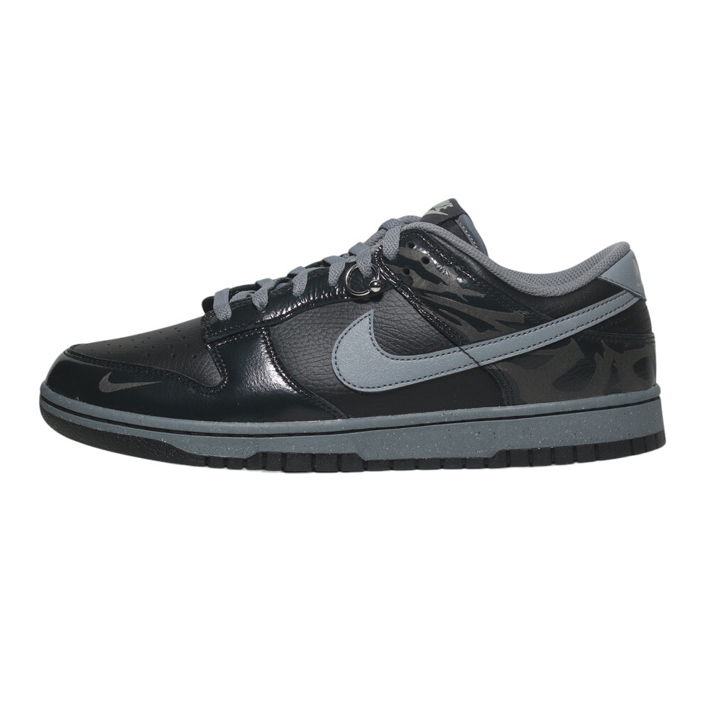 NIKE 休閒鞋 DUNK LOW 城市系列 柏林 黑漆皮 反光 復古 男 FZ3053-001