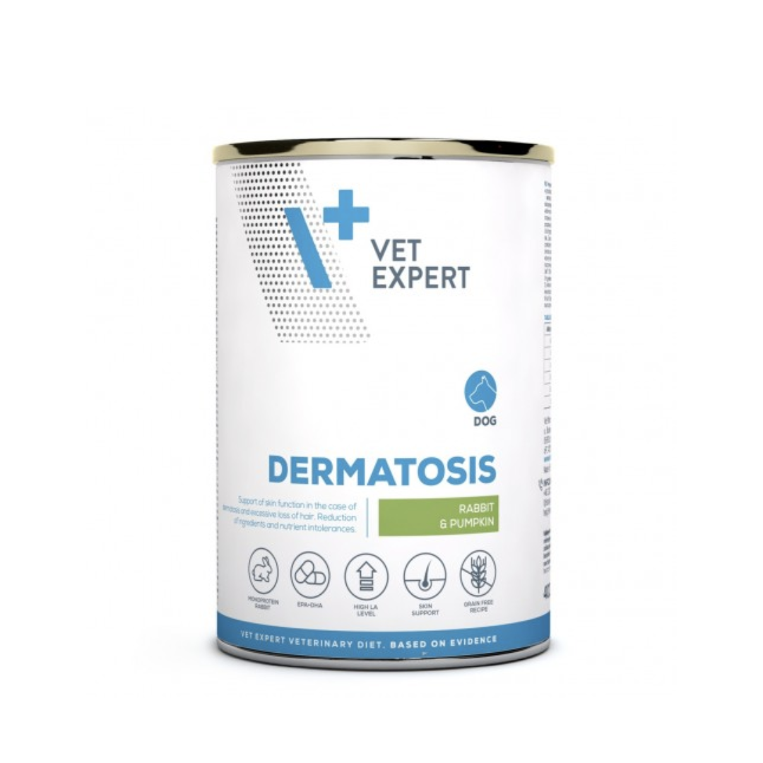 Vet Expert - 皮膚敏感處方成犬濕糧(兔肉及南瓜) 400g (6罐)