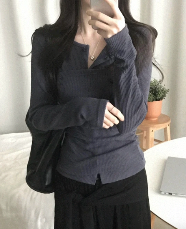 春季預訂｜疊穿針織上衣開襟衫套裝