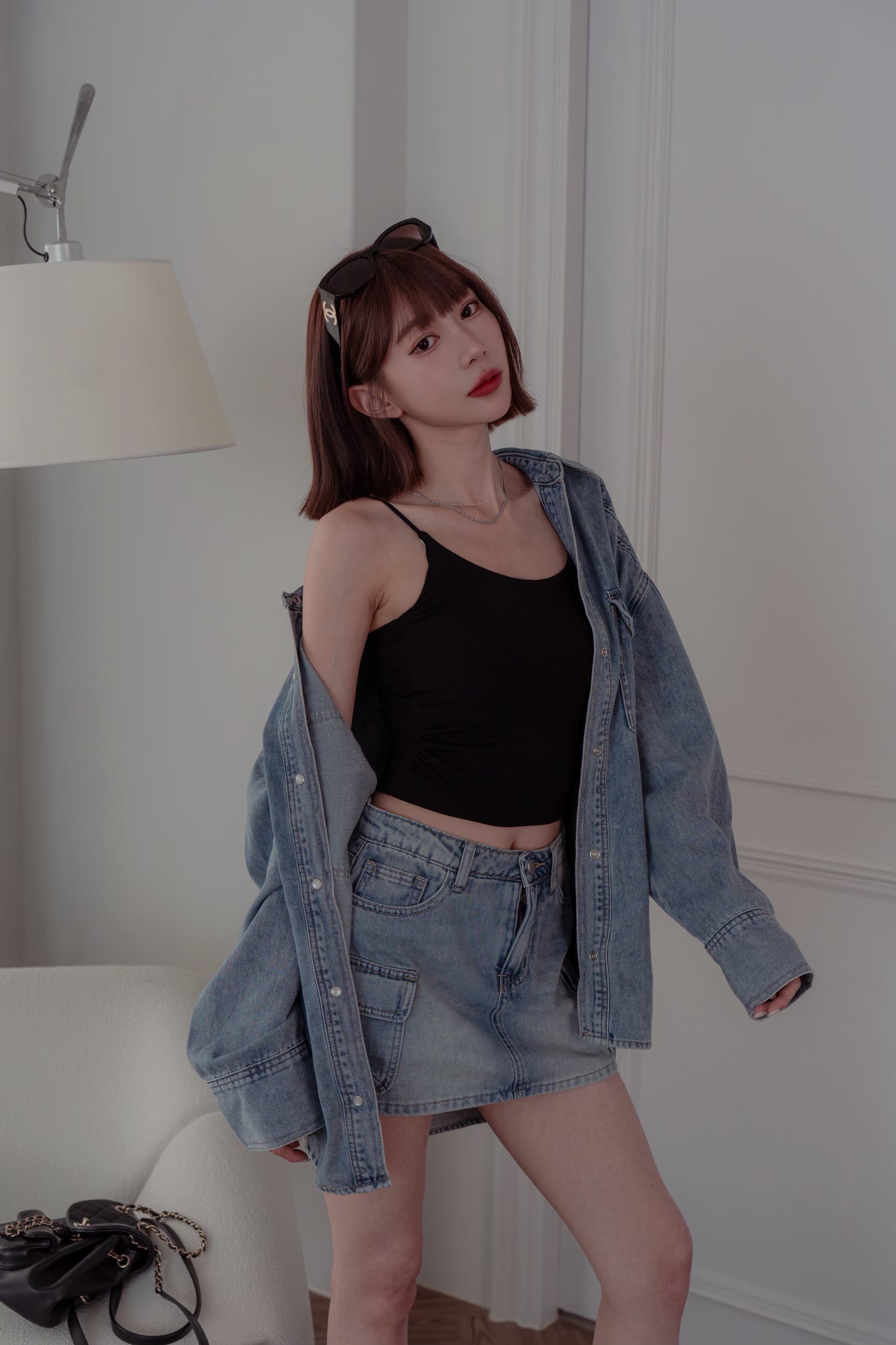 （現貨）#Y123 水洗軟料牛仔裙（S/M/L）