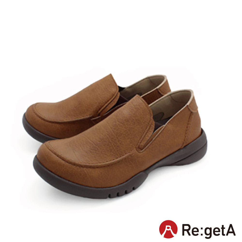 大阪樂步健康鞋 Re:getA 後跟可踩樂福鞋 R328 (BRN-咖啡色)