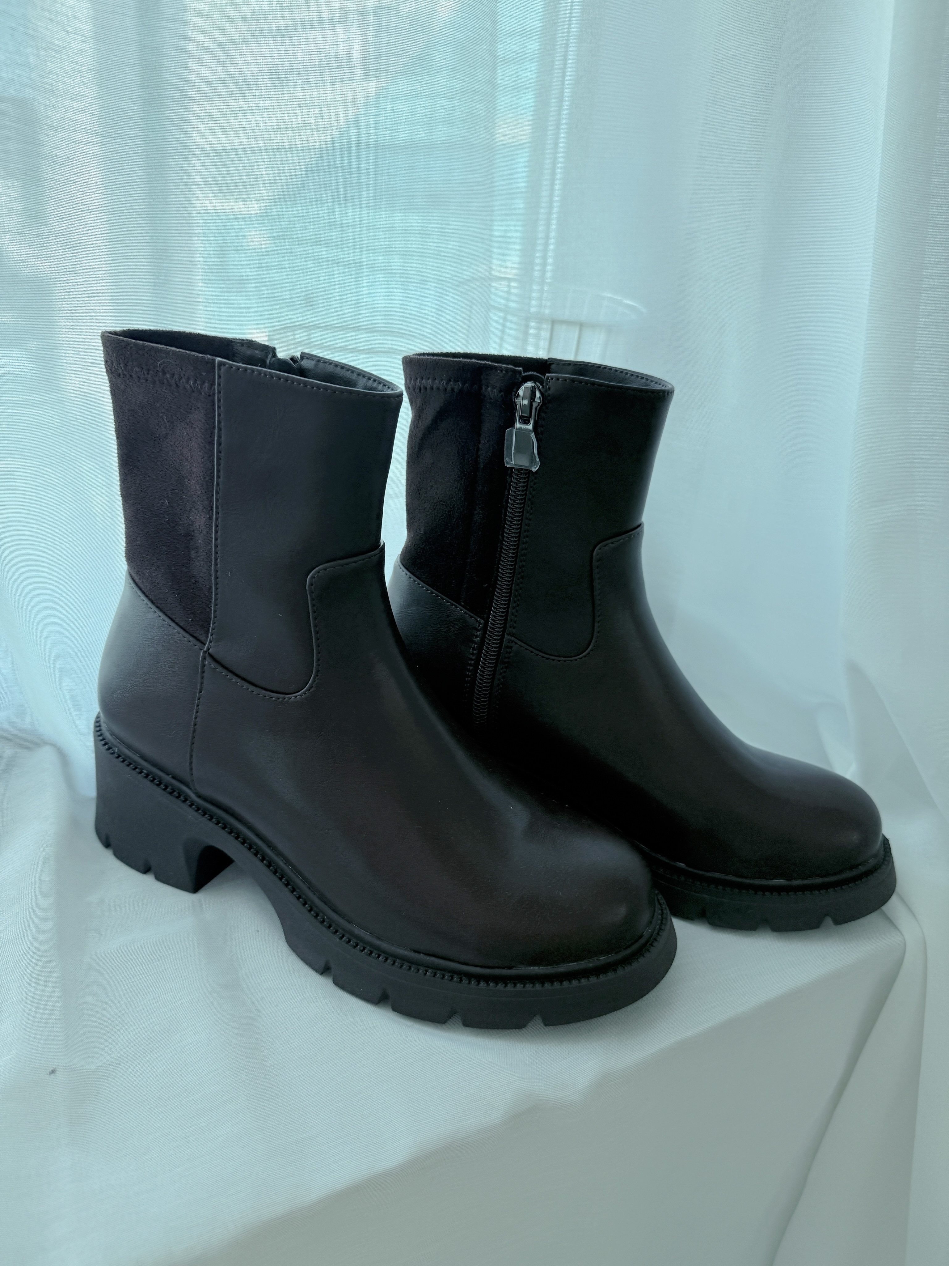 ＊牛皮＊正碼～THE MAILLARD BROWN LEATHER SUEDE ANKLE BOOT 260128