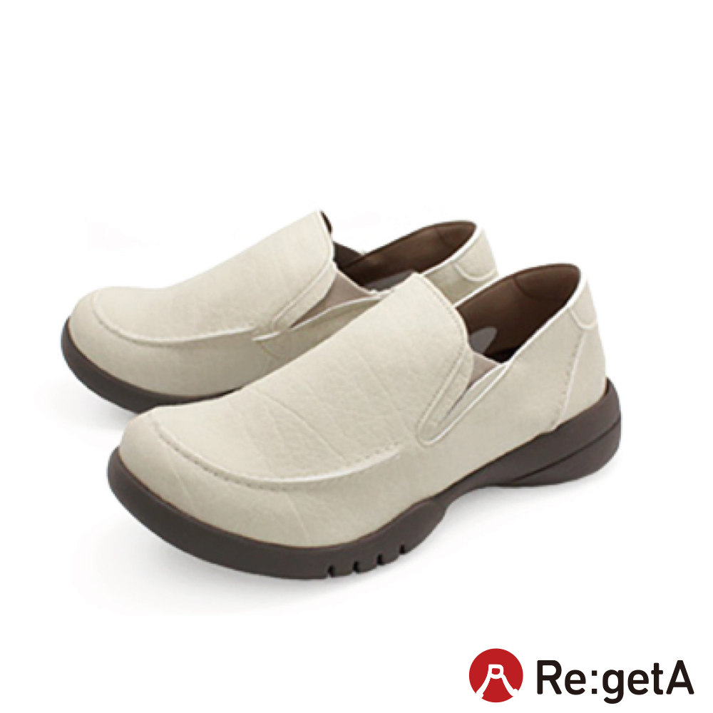 大阪樂步健康鞋 Re:getA 後跟可踩樂福鞋 R328 (IVO-象牙白)