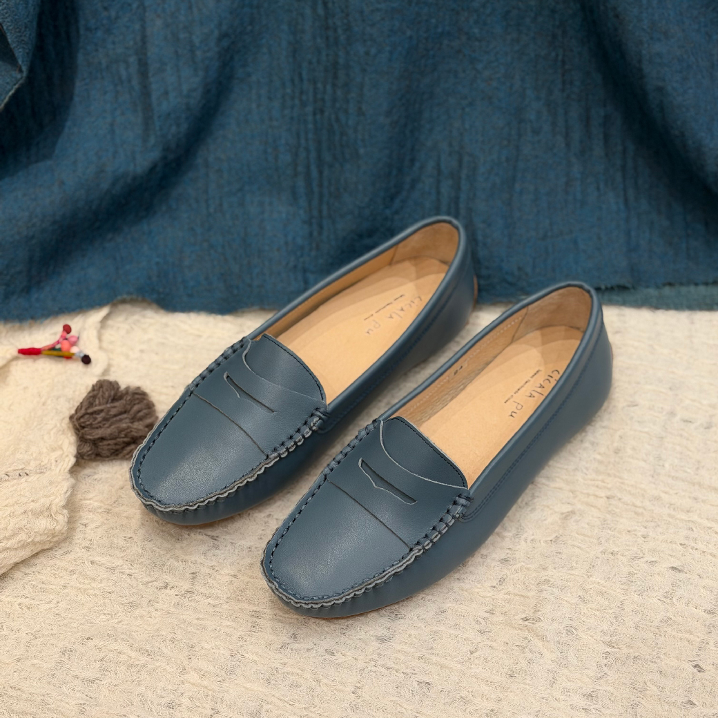 2130 莫蘭迪藍 莫卡辛