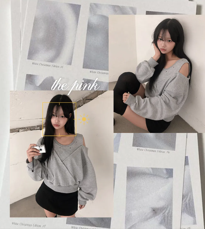 春季預訂｜寬鬆鏤空肩開衩衛衣