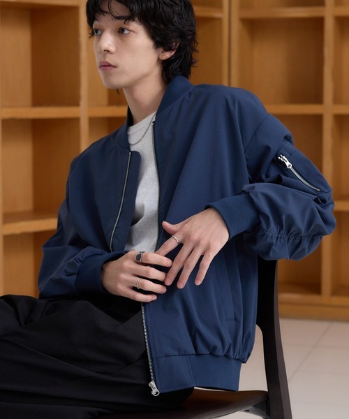 <情侶1+1> 日本 MONO-MART 寬鬆 防潑水 尼龍 MA-1 四色