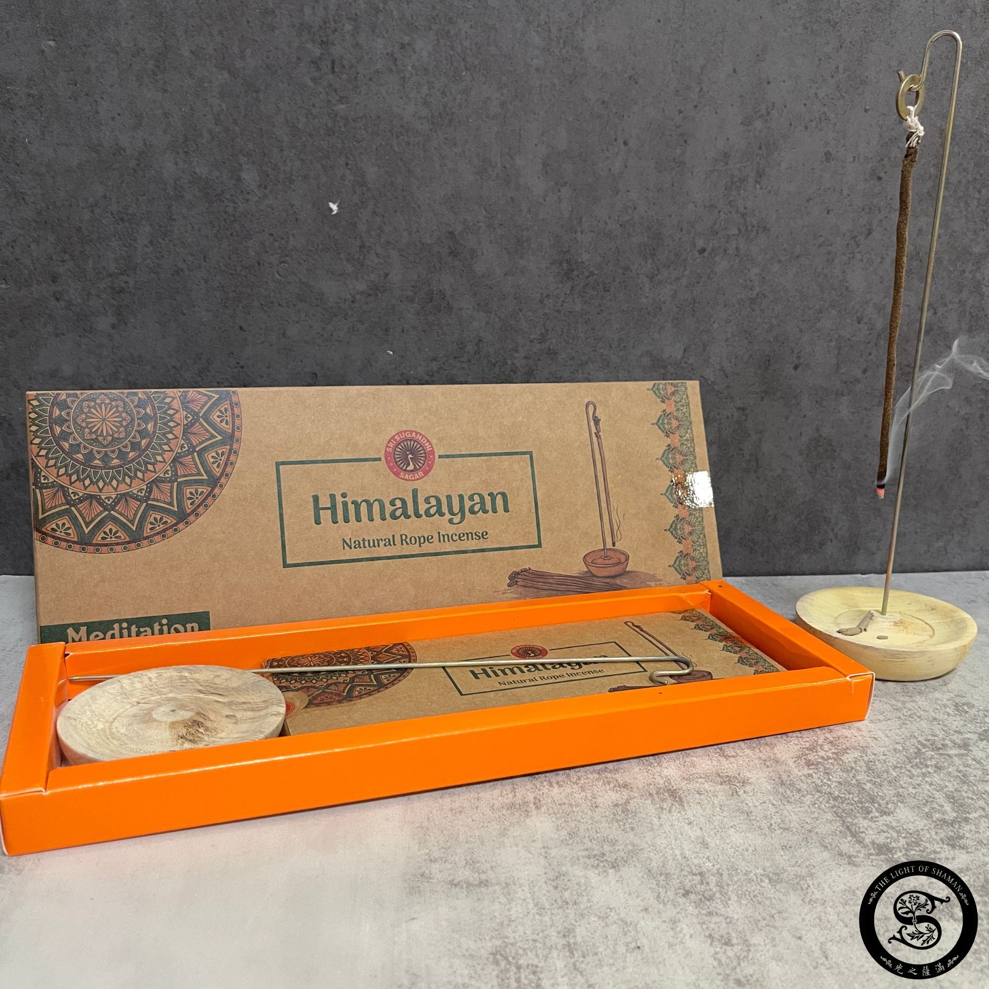 《喜馬拉雅冥想女神・靜心繩香儀式組》Meditation Himalayan Rope Incense Kit  - 光之薩滿-