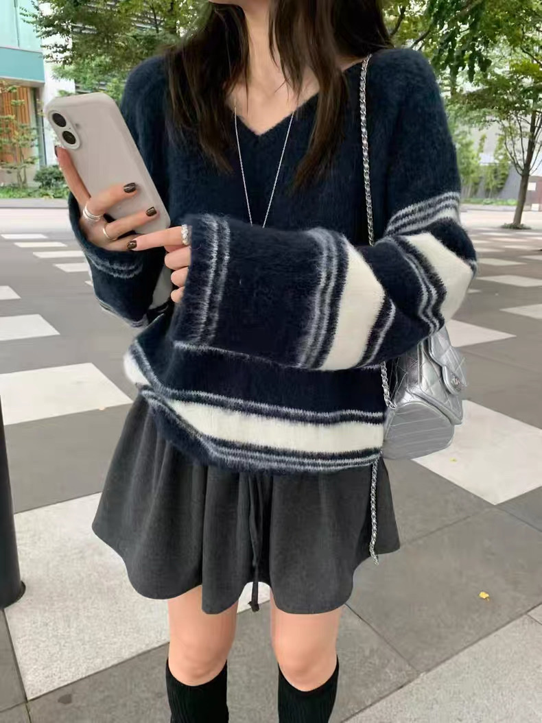 998 條紋美學針織上衣