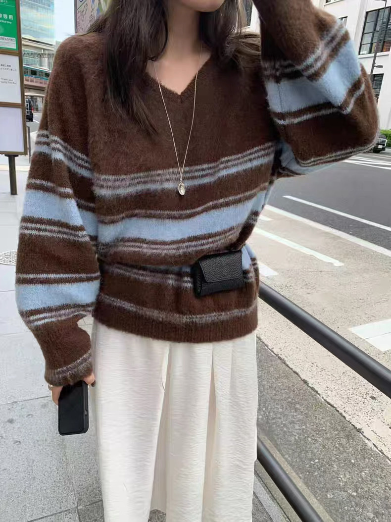 998 條紋美學針織上衣