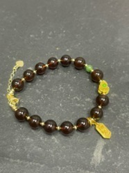 YY2608  DIY741紫蜜8+碧玉手链