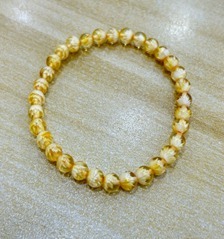 YY2616  MHL015 阴雕花手串