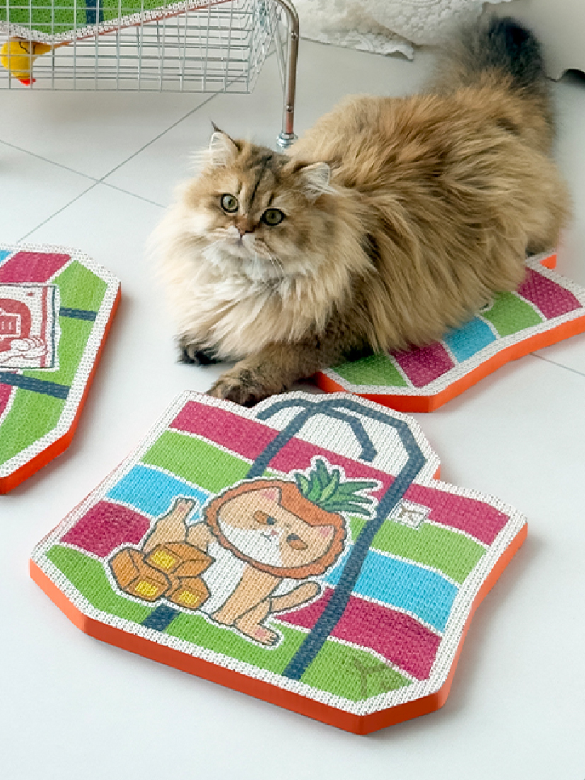 厚呷小吃雙面貓抓板-鳳梨酥