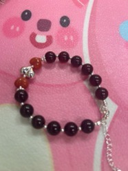 YY2623  DIY929血翳南红屁桃手链