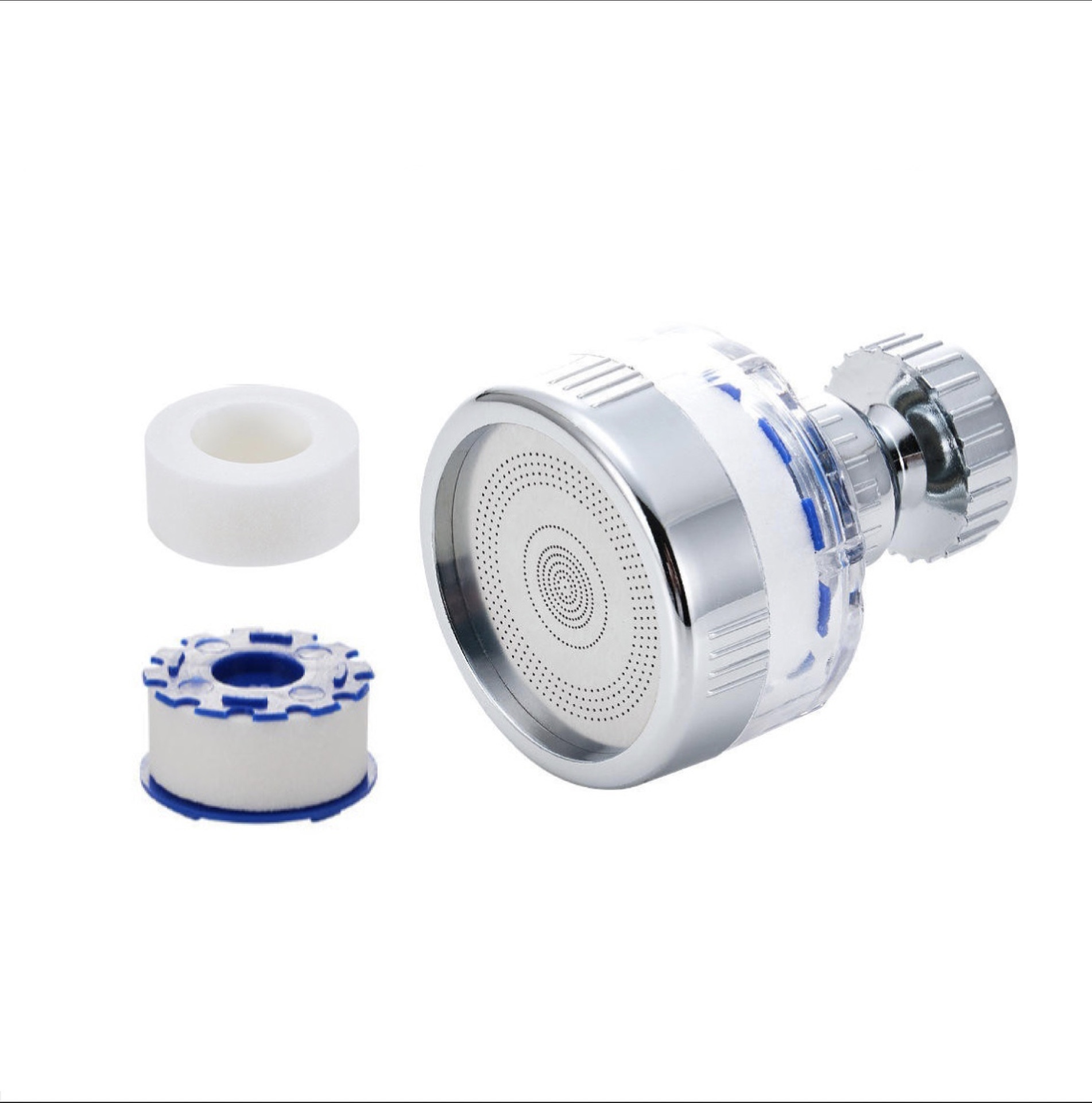 淨水過濾龍頭 360旋轉增壓花灑 可旋轉萬向濾水器 廚房水龍頭過濾器