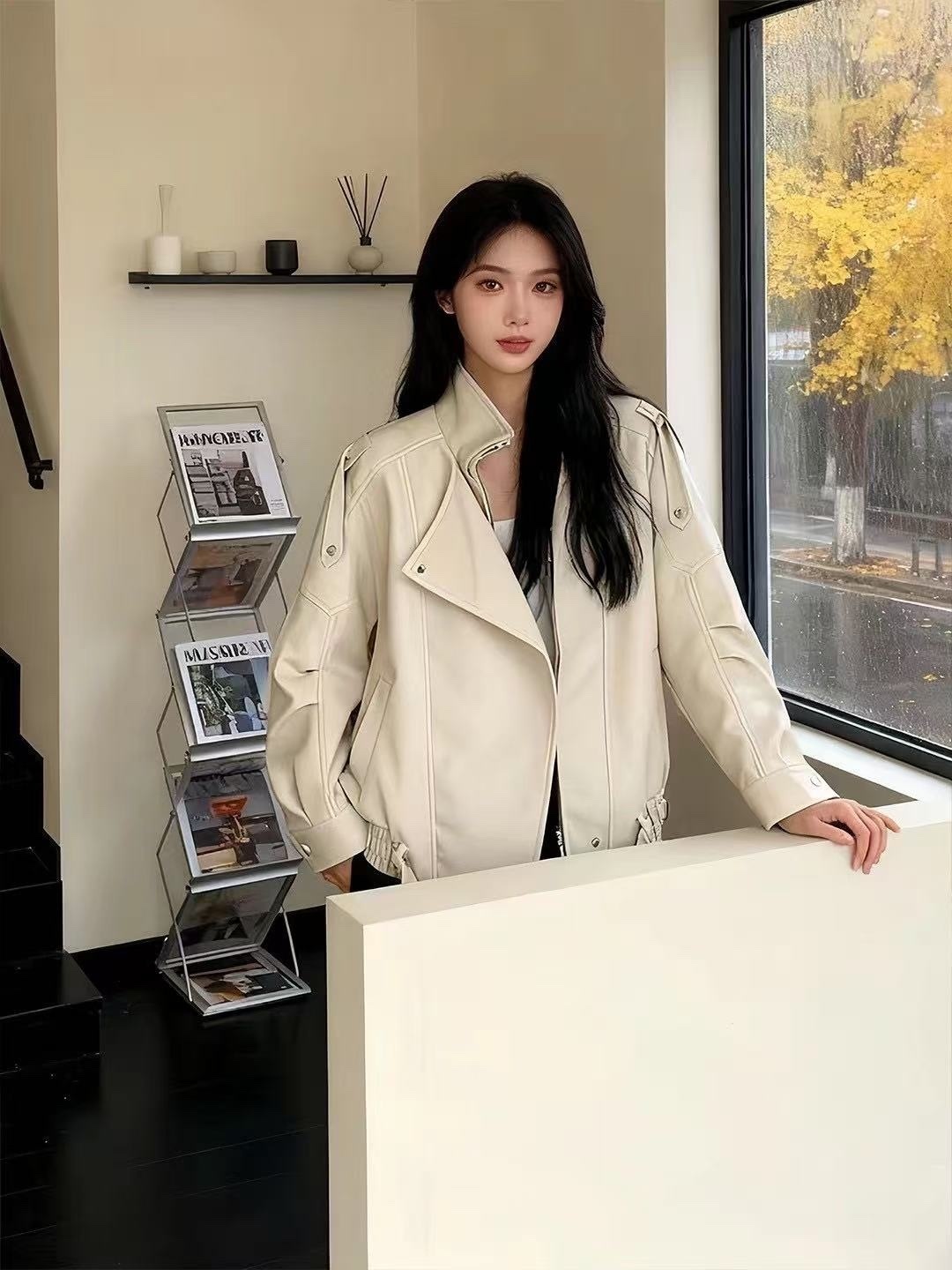 212 高級蛋白皮外套