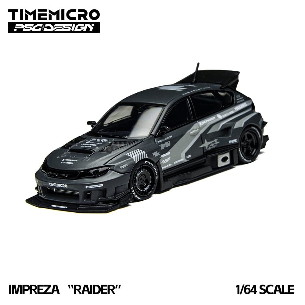 預訂:1/64 Time Micro  Subaru Impreza Raider Gray (TM648301 )