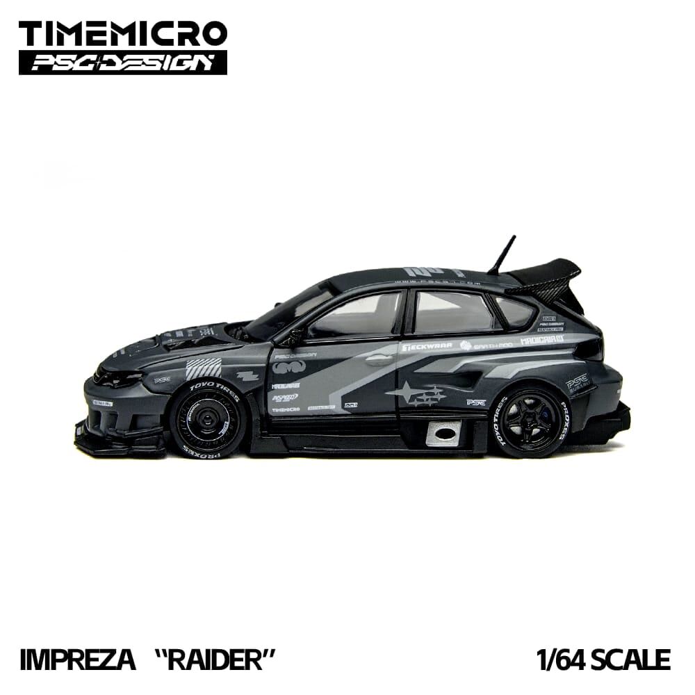預訂:1/64 Time Micro  Subaru Impreza Raider Gray (TM648301 )