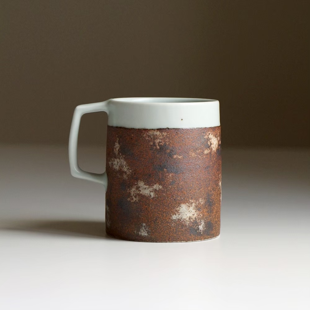 岩白礦紋馬克杯