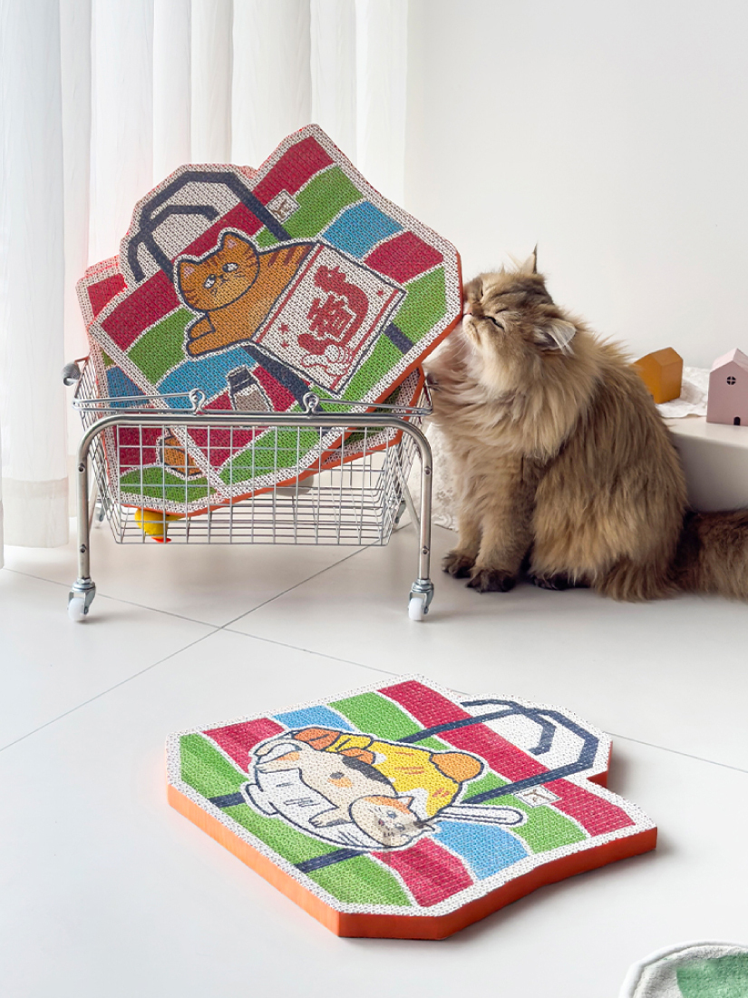 厚呷小吃雙面貓抓板-全品項綜合賣場