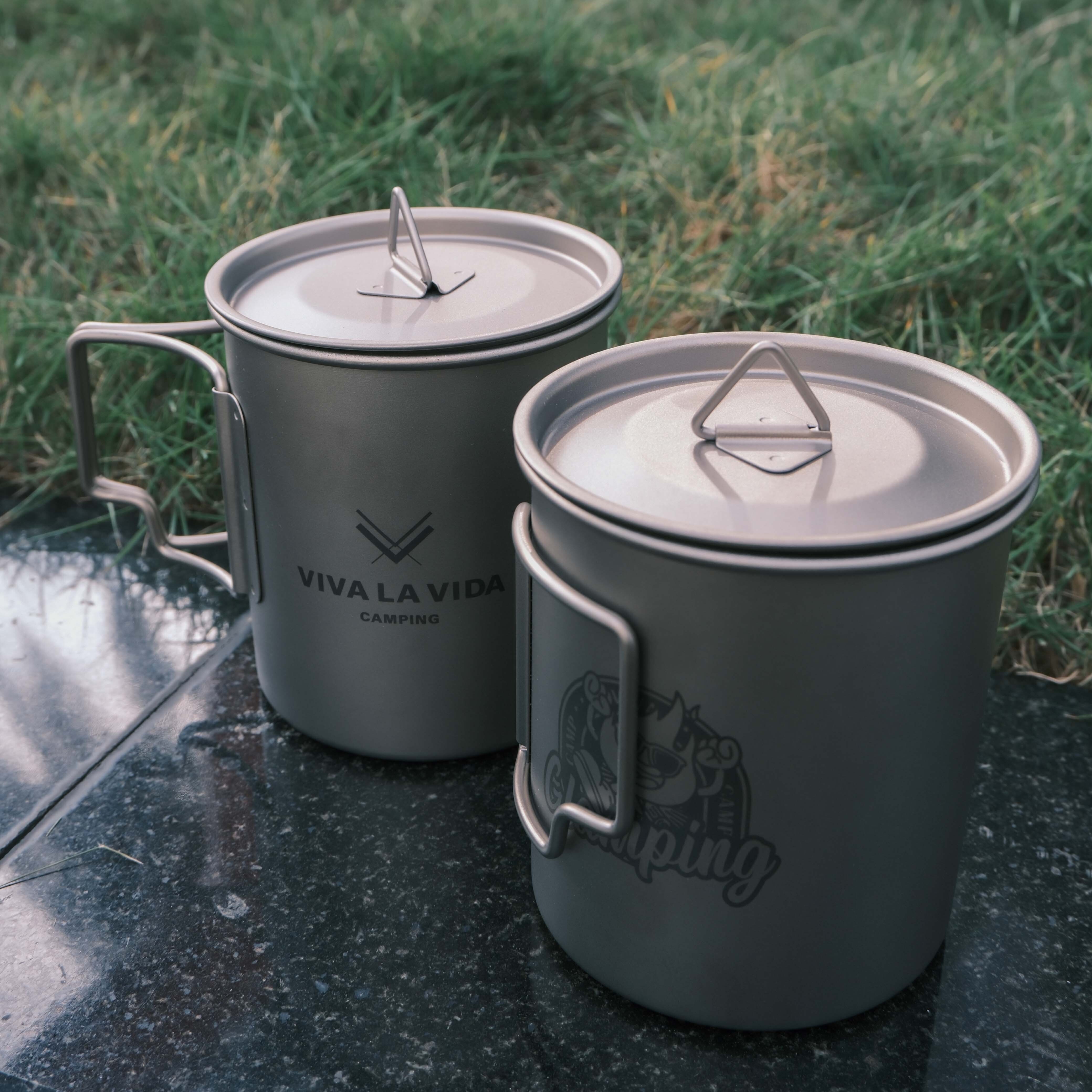 Viva Land Viva 聯名附杯蓋鈦杯 450ml