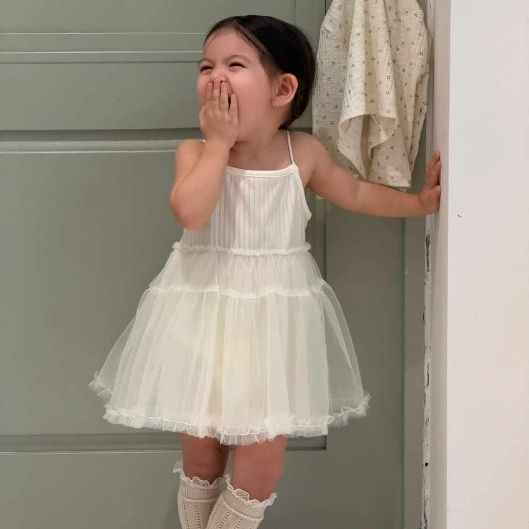 26春 細肩連衣紗裙