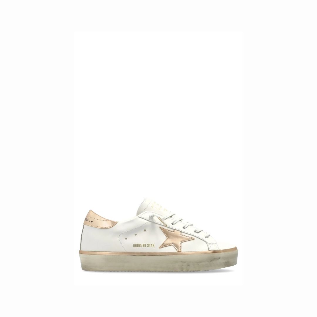 1FF0101-273 [GOLDEN GOOSE] Deluxe Brand Hi Star Lace-Up Sneakers White (SS26) #GWF00118F008128 10961 (S-EU-E)