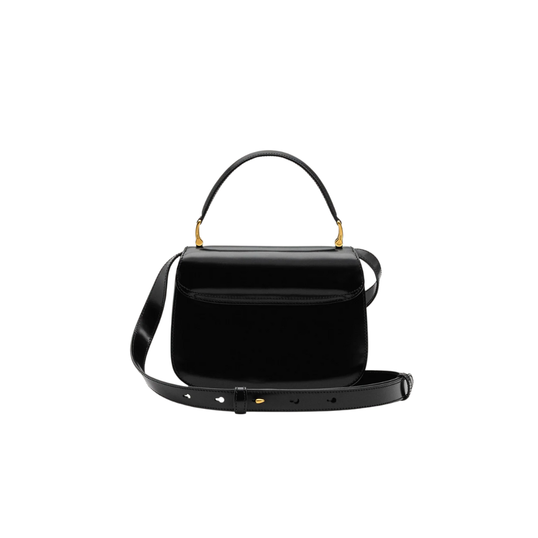 1FF0101-239 [AMI PARIS] Cow Leather Top Handle Paris Paris Bag Black (SS26) #ULL718.AL0139.001 (B-EU-E)