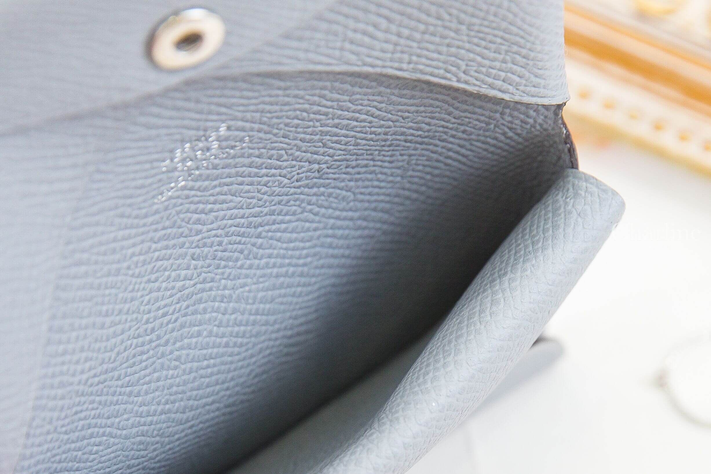 Hermès Calvi Duo Compact Card Holder 木偶灰色信封釦式零錢袋卡片夾-Charline Boutique 精品代購