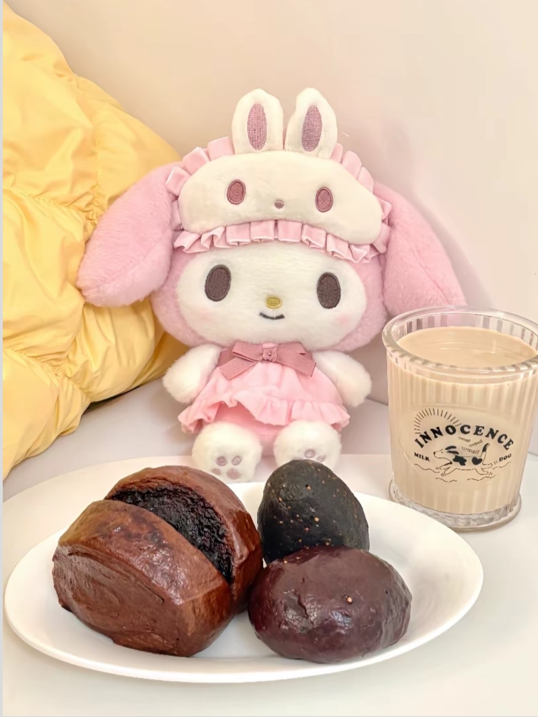 SANRIO 三麗鷗 粉粉 眼罩 睡衣 美樂蒂