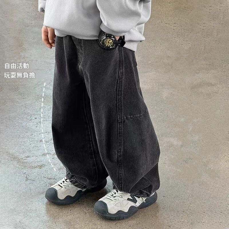 《2782》純色寬鬆休閒牛仔褲(100-150)