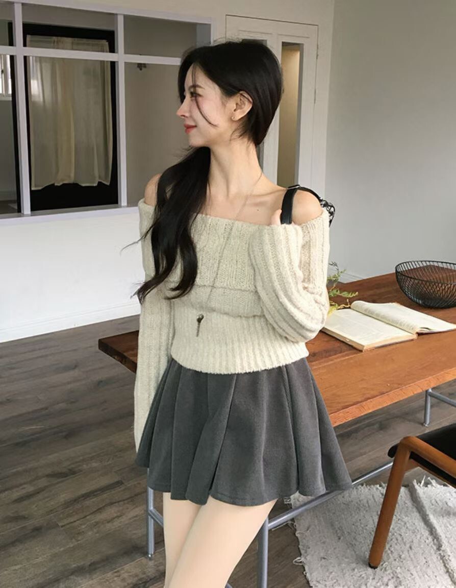 傘折內安全褲短裙