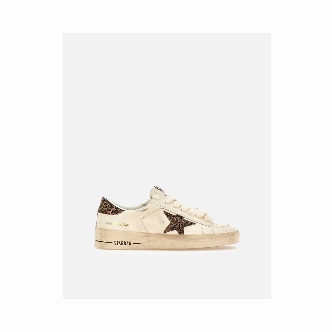 1FF0101-274 [GOLDEN GOOSE] Stardan Leather Sneakers White (SS26) #GWF00128F007939-10318 (S-EU-E)