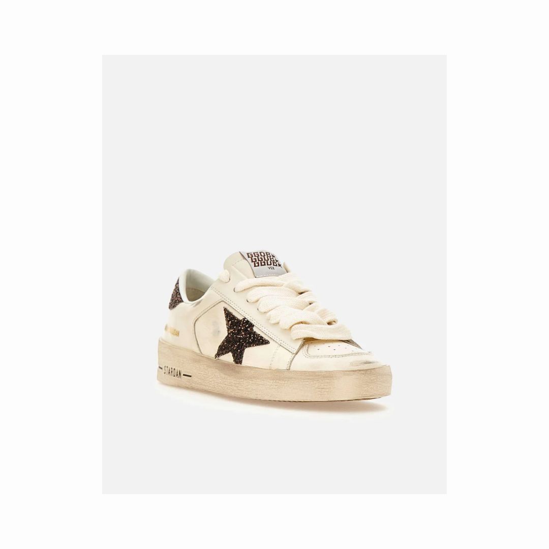 1FF0101-274 [GOLDEN GOOSE] Stardan Leather Sneakers White (SS26) #GWF00128F007939-10318 (S-EU-E)