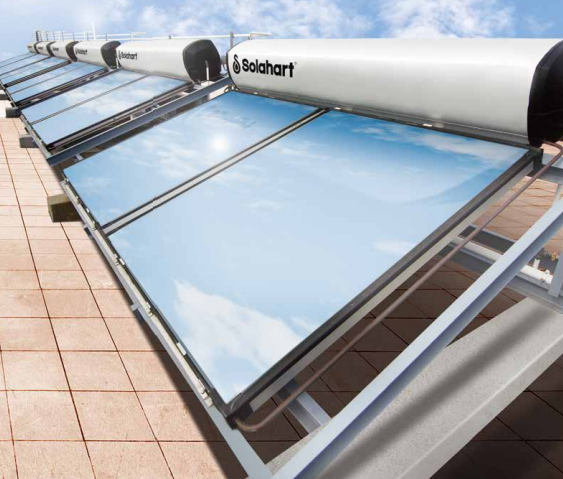 太陽能熱水器安裝於香港住宅天台實景案例