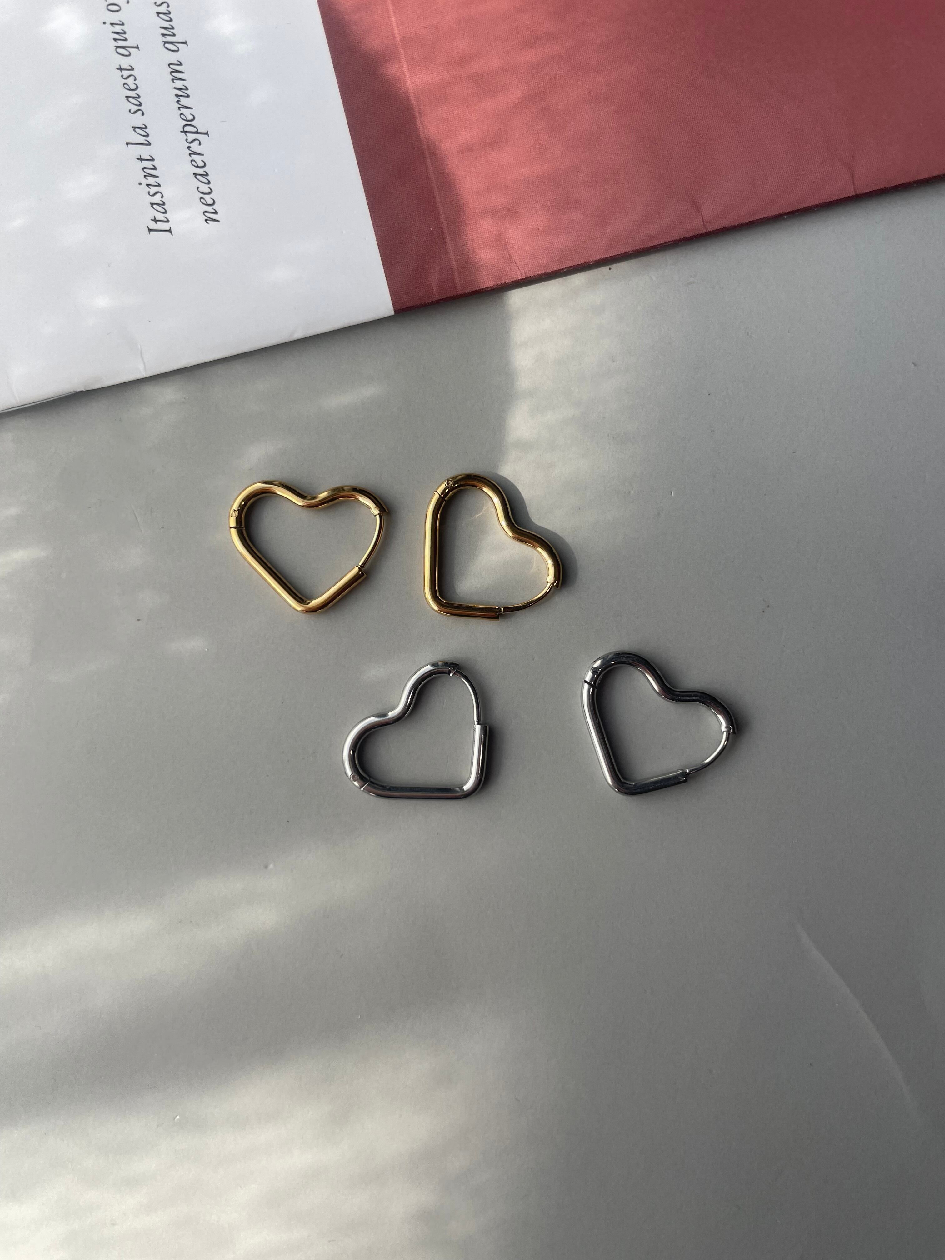 heart hoop pierce