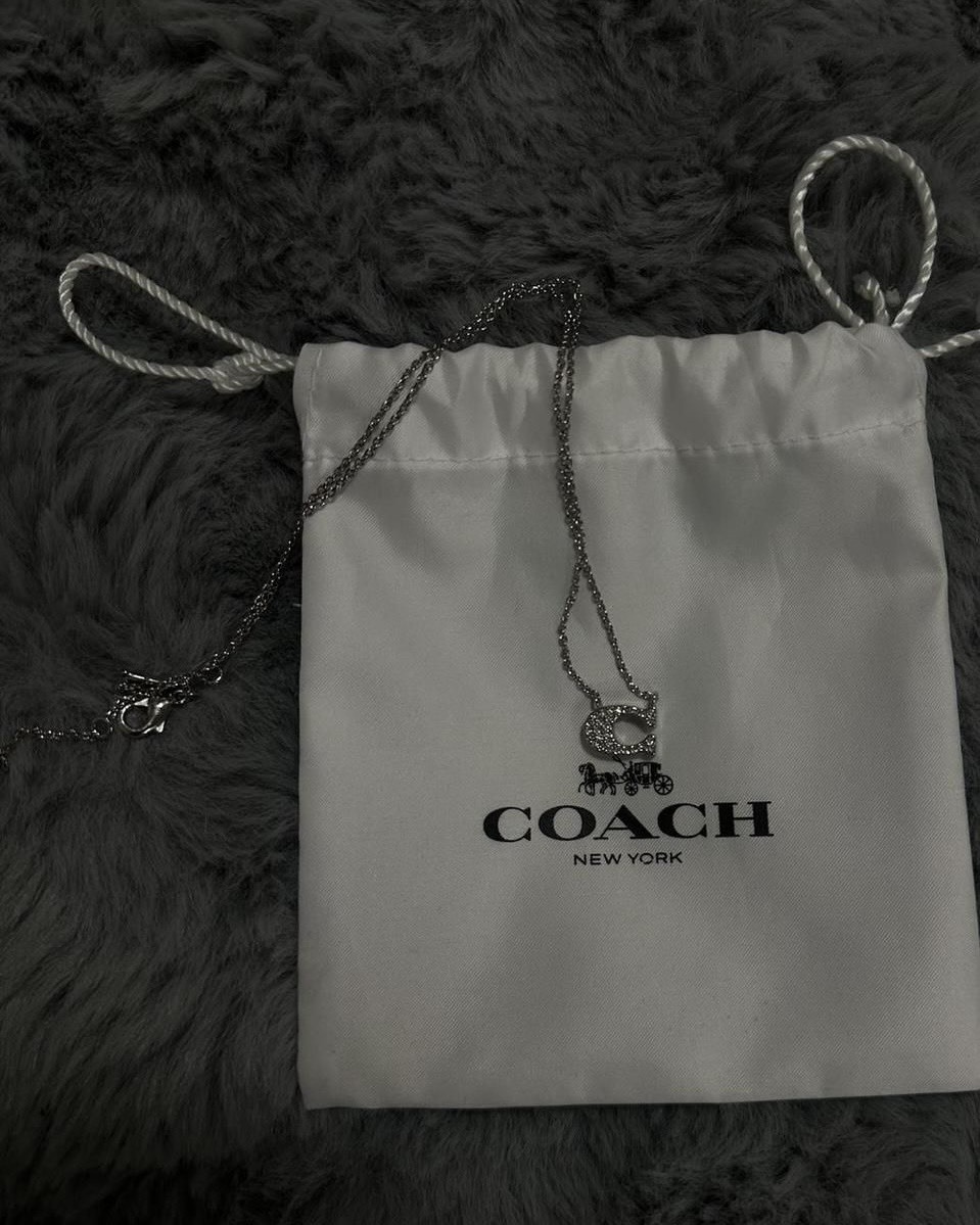 <超俗入手!!>Coach C字 項鍊 玫瑰金 銀