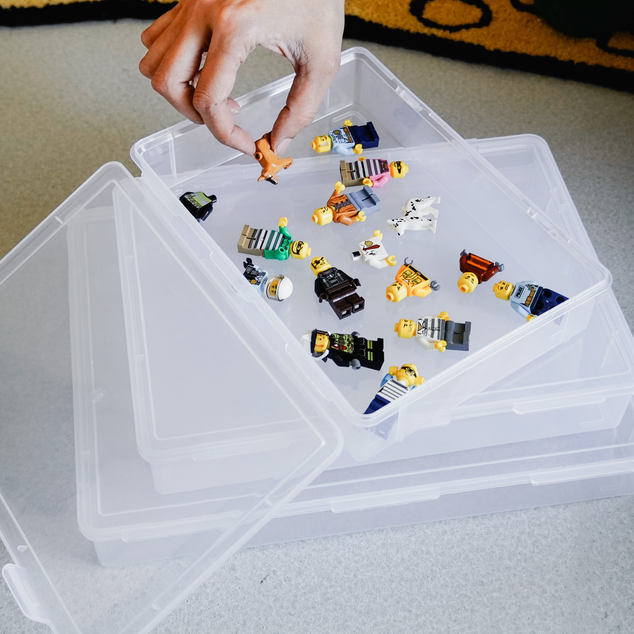 透明卡扣文件收納盒  三款售