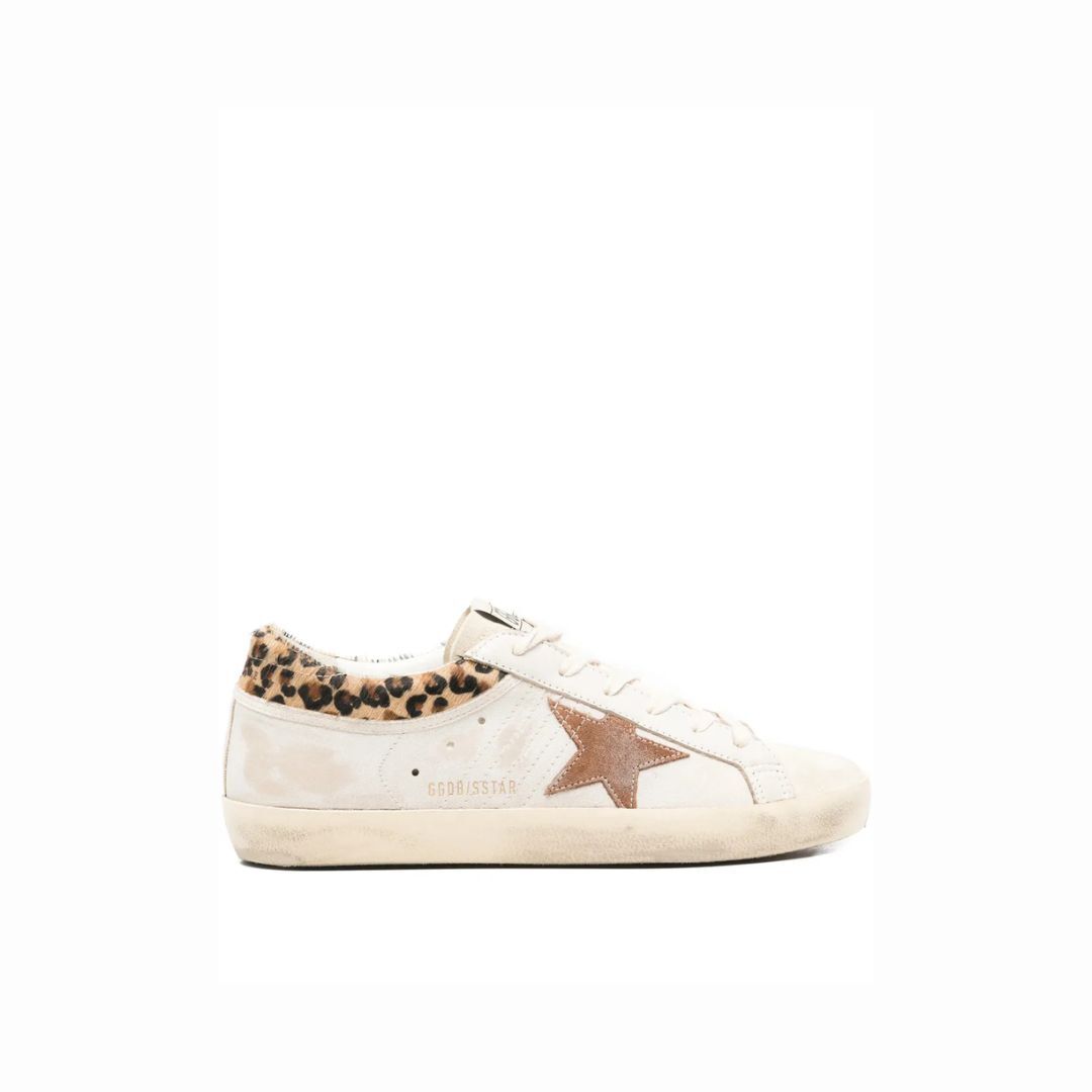 1FF0101-275 [GOLDEN GOOSE] Chalk Suede Super Star Sneakers White (SS26) #GWF01042F008167 (S-EU-E)