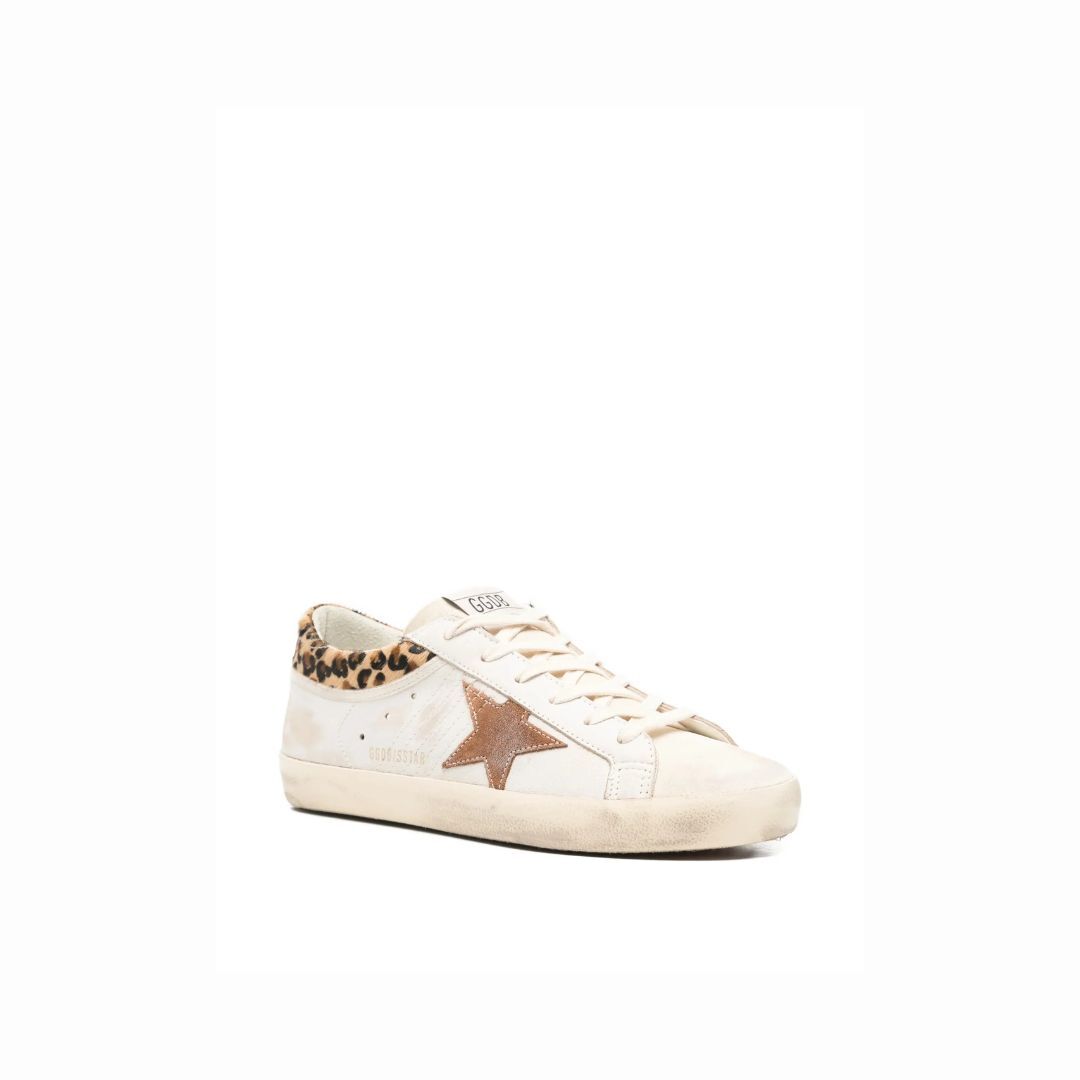 1FF0101-275 [GOLDEN GOOSE] Chalk Suede Super Star Sneakers White (SS26) #GWF01042F008167 (S-EU-E)