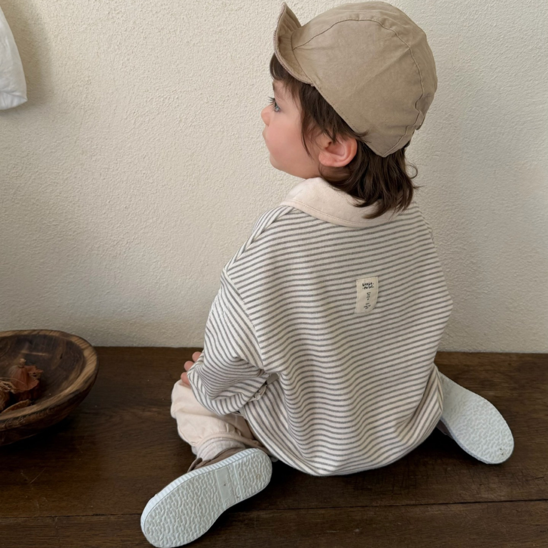 26春 小領口條紋衛衣