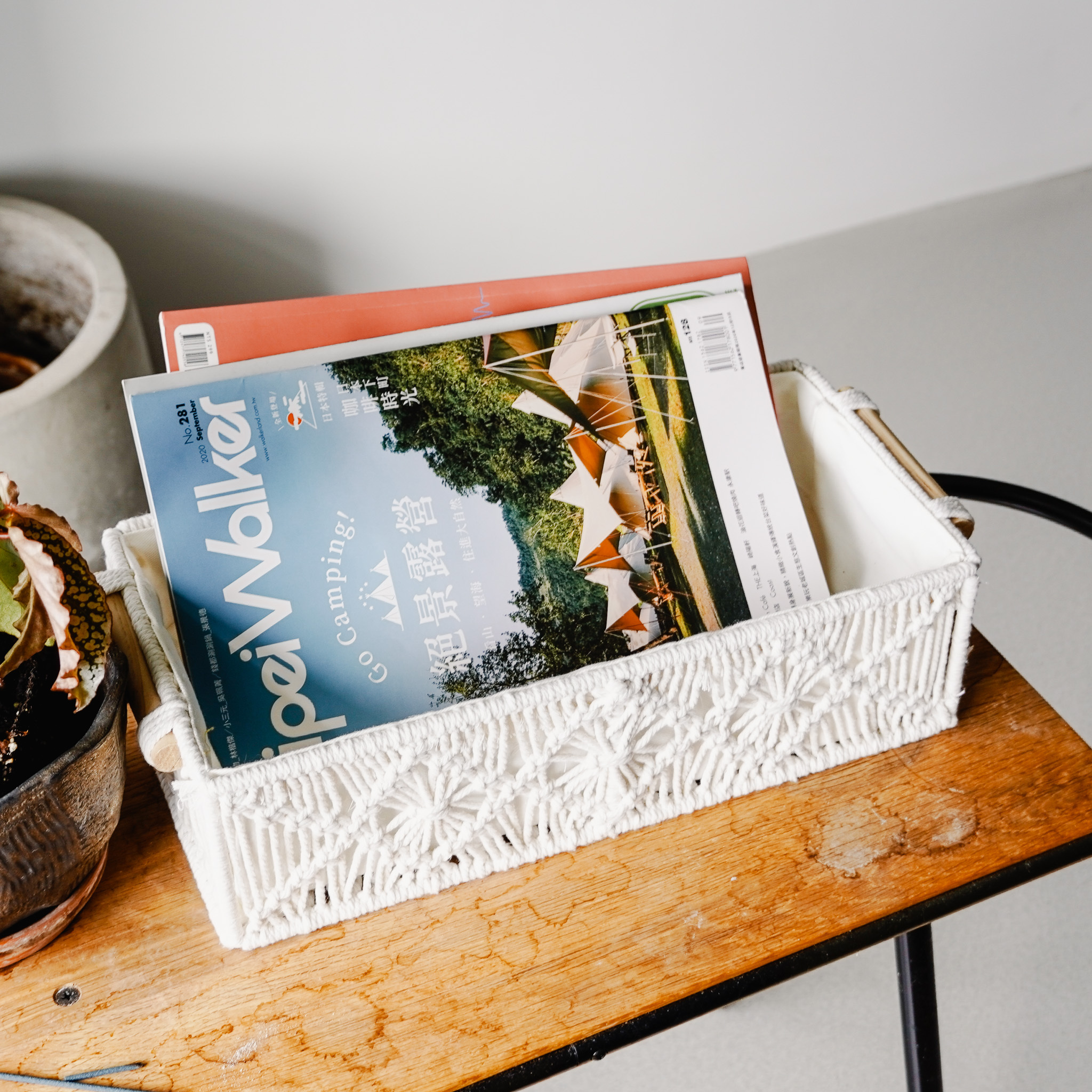 手工編織收納籃