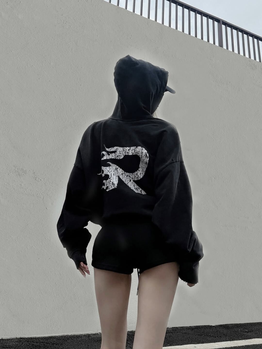 Reborn Washed Black 水洗 破壞 連帽 外套 水洗黑