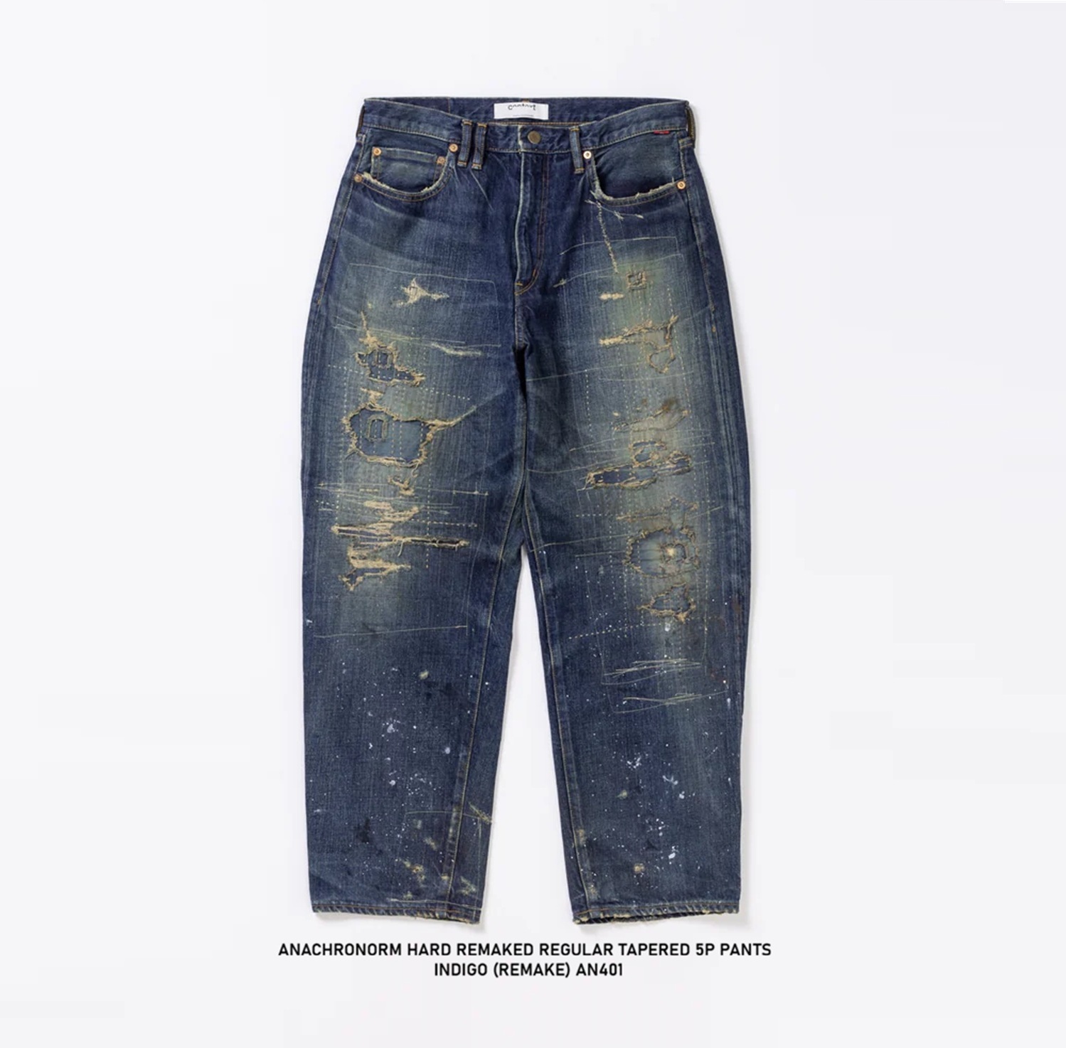 ANACHRONORM HARD REMAKED REGULAR TAPERED 5P PANTS INDIGO (REMAKE) AN401 - PRE ORDER ITEM (預訂中)