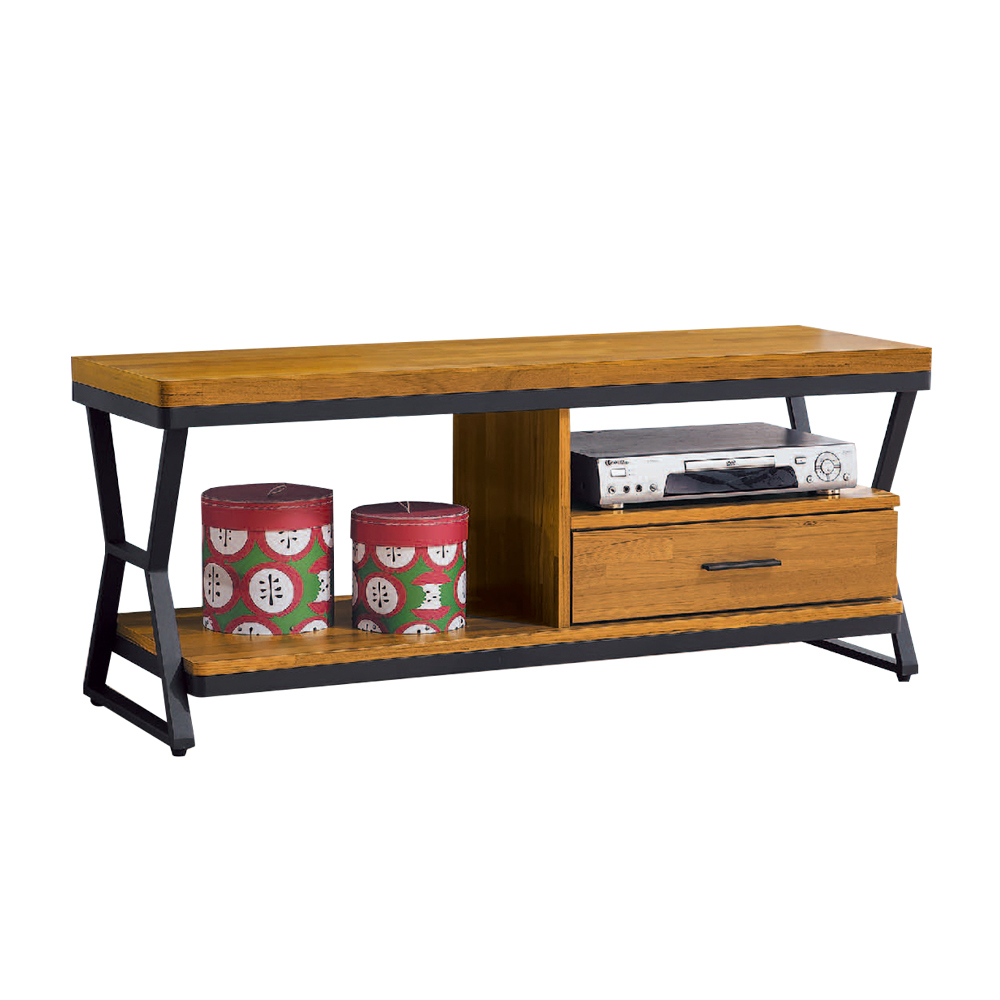 柏蒂家居-庫珀工業風4尺電視長櫃/視聽櫃