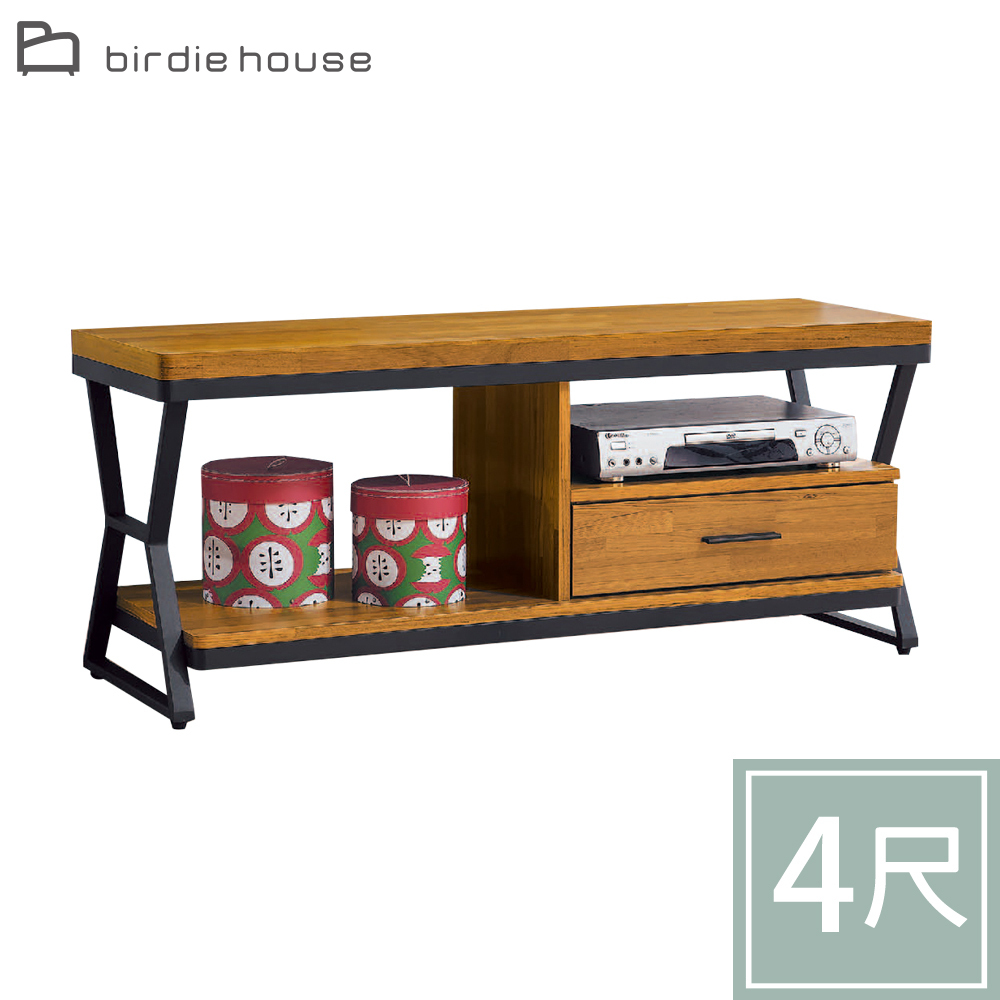 柏蒂家居-庫珀工業風4尺電視長櫃/視聽櫃