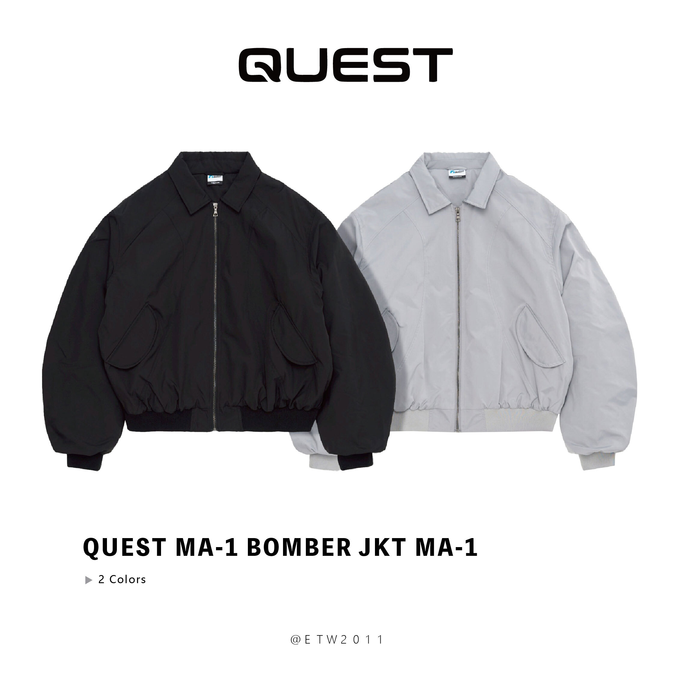 ☆ETW☆【EASY TO WEAR】QUEST MA-1 BOMBER JKT MA-1 外套 秋冬 保暖