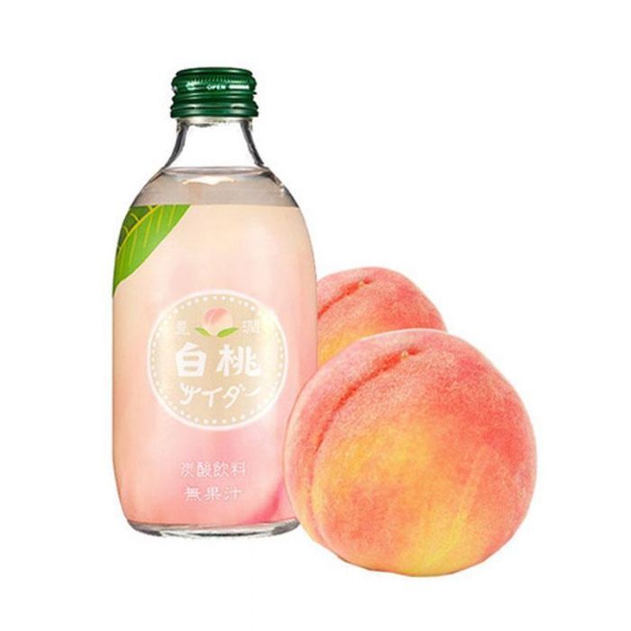 【6支優惠】濃鬱白桃味 梳打汽水300ml 日本直送 此日期前最佳：2027/1/3