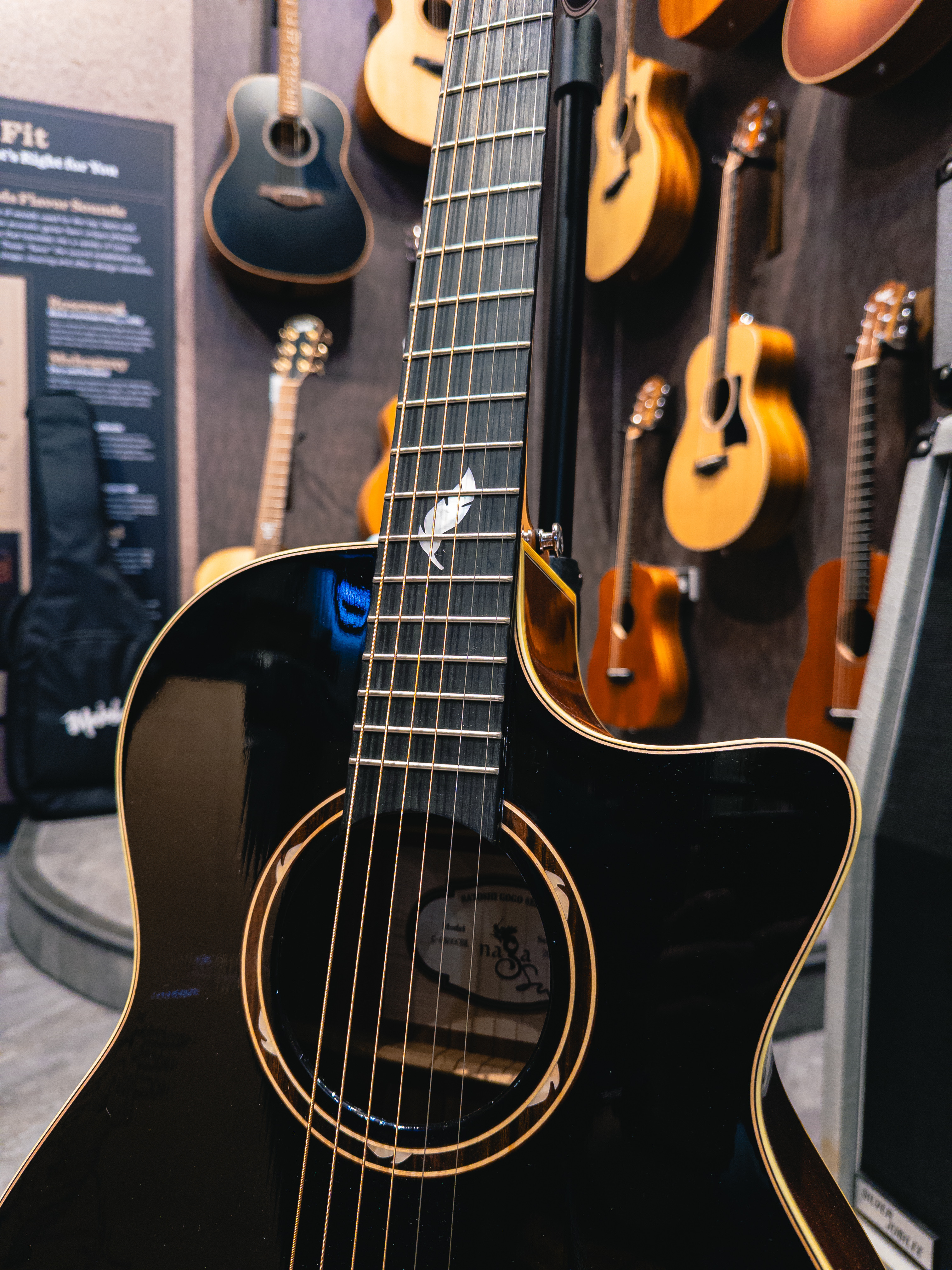 NAGA吉他 風系列 伍伍慧代言 G-08OOCBK 黑色亮光 英格曼雲杉面板/沙比利側背 面單板木吉他 40吋 OOC桶身缺角 附原廠厚琴袋